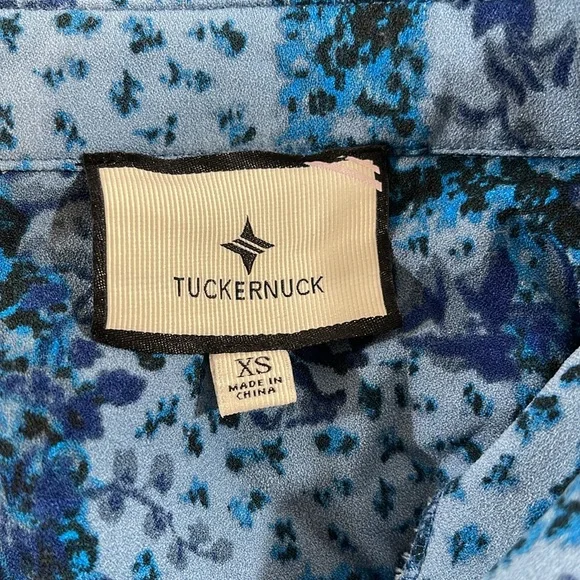 TUCKERNUCK Trellis Vine Crepe Callahan Shirt Dress With Pockets Size XS - Picture 10 of 14